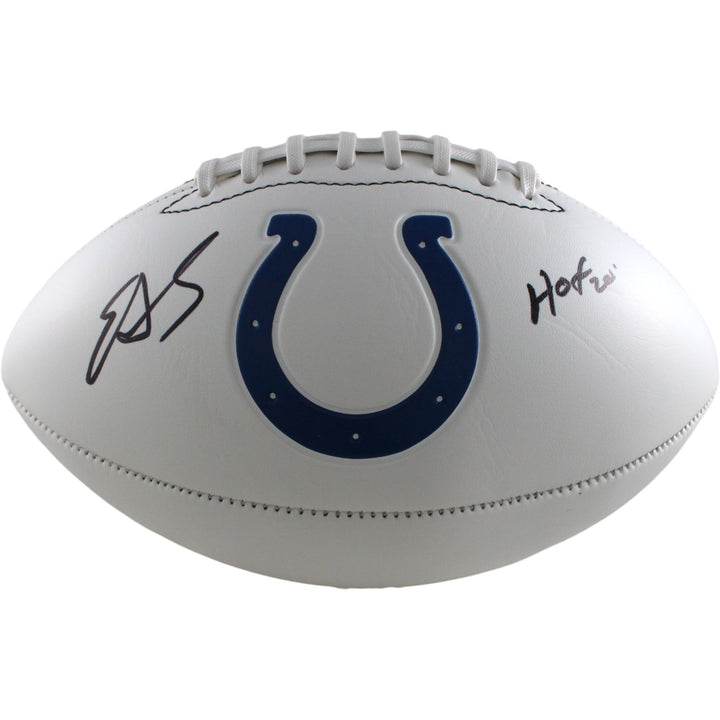Edgerrin James Autographed Indianapolis Colts Logo Football HOF Beckett 54299