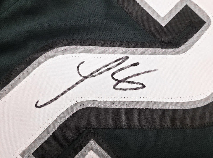 Philadelphia Eagles LeSean McCoy Signed Green Jersey Beckett BAS Witness