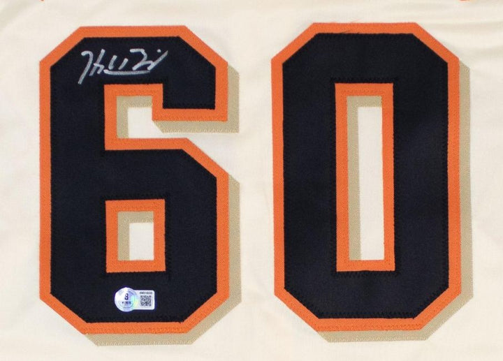 Hayden Birdsong San Francisco Signed Cream Baseball Jersey BAS