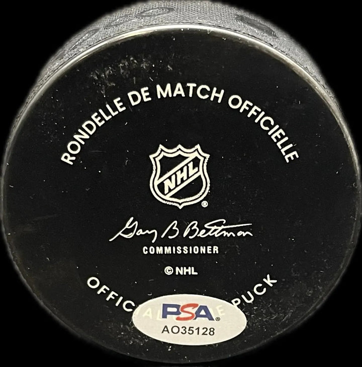 Artyom Levshunov Signed Hockey Puck PSA Autographed