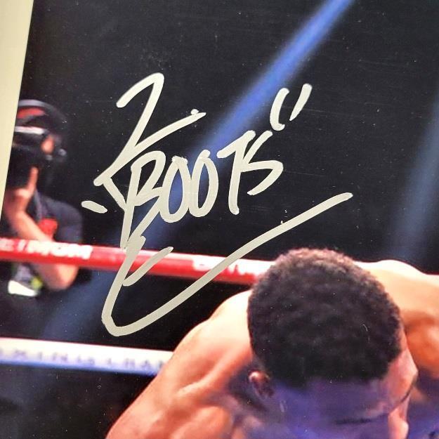 Jaron "Boots" Ennis signed 16x20 photo boxing autograph ~ Beckett BAS
