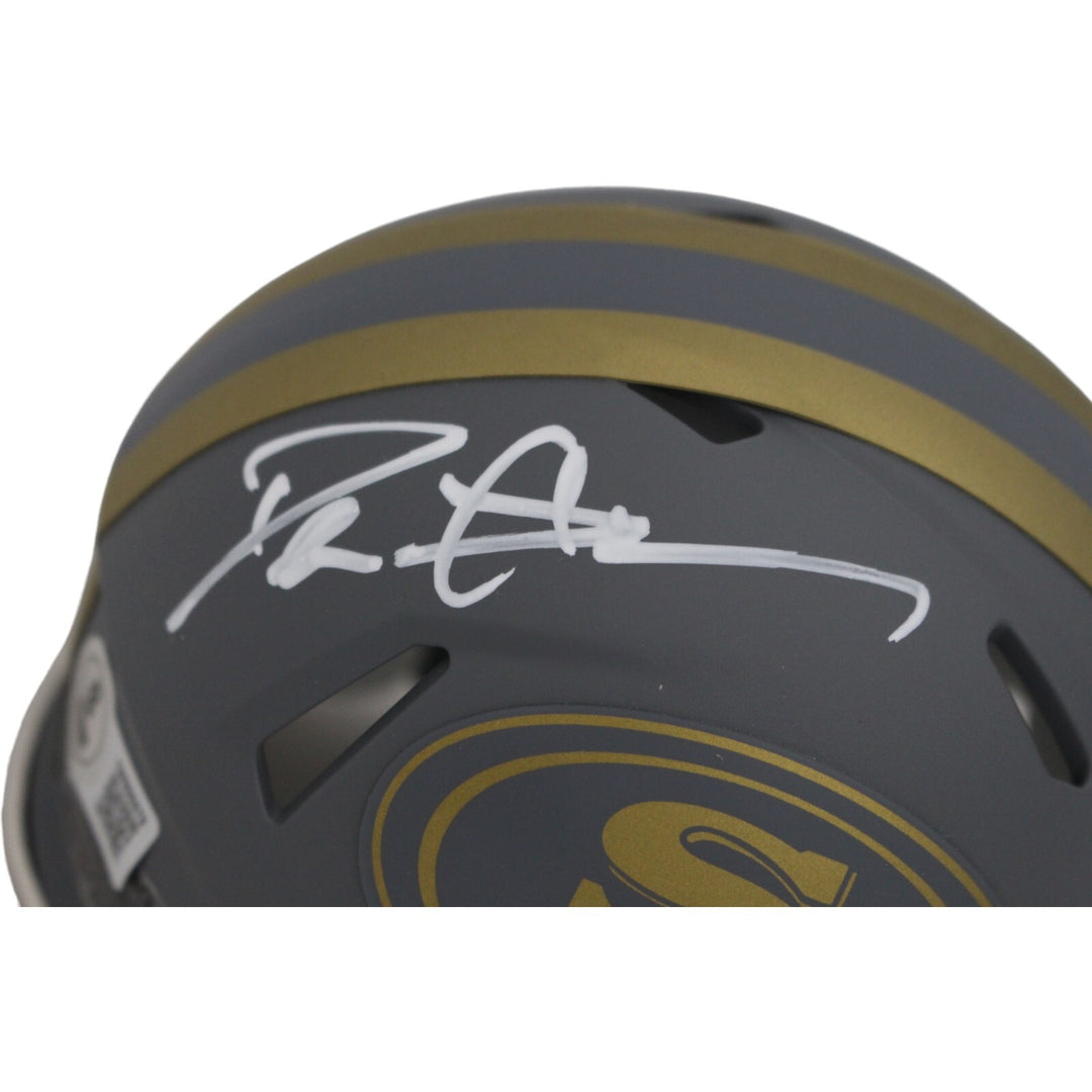 Deion Sanders Autographed San Francisco 49ers Slate Mini Helmet Beckett 47423