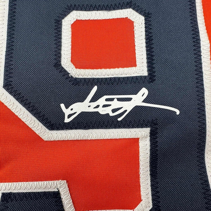 Framed Facsimile Autographed Framber Valdez 33x42 Reprint Laser Auto Jersey