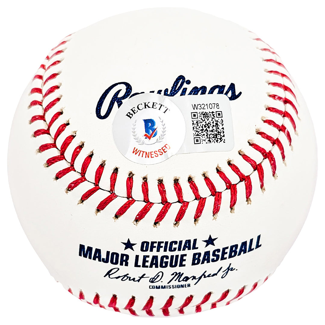 Jim Kaat Signed Official MLB Baseball Twins Cardinals "HOF 2022" Beckett Witness