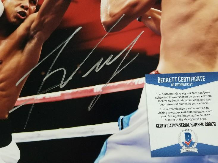 FELIX VERDEJO Signed 11x14 Photo Auto El Diamante Boxer (B)~ Beckett BAS COA
