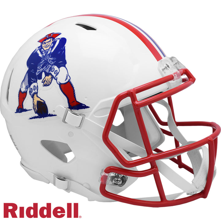 New England Patriots Full Size Authentic TB Helmet Riddell New In Box 57024