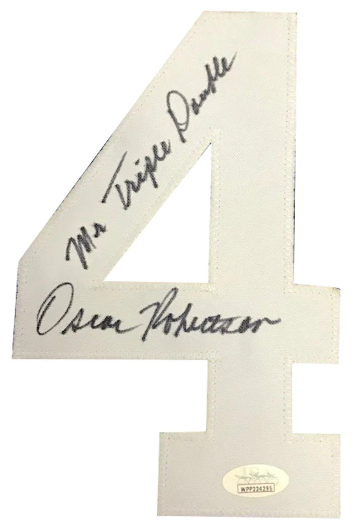 Oscar Robertson Autographed "Mr. Triple Double" Cincinnati Royals Jersey (PSA)