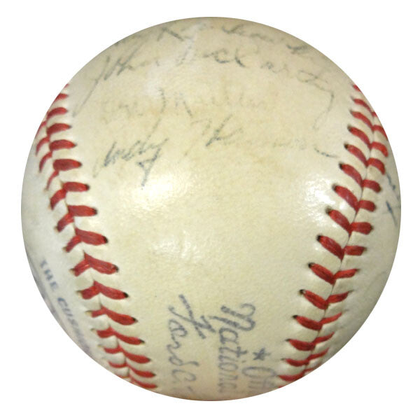 1948 New York Giants Signed NL Baseball 19 Sigs Johnny Mize PSA/DNA