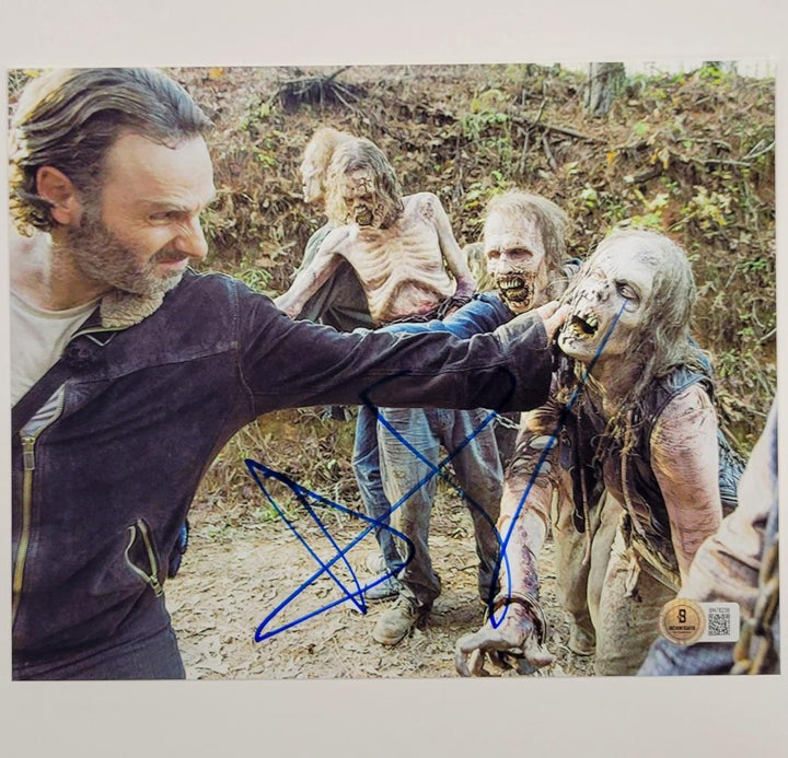 Andrew Lincoln signed 8x10 photo Walking Dead Rick Grimes autograph Beckett BAS