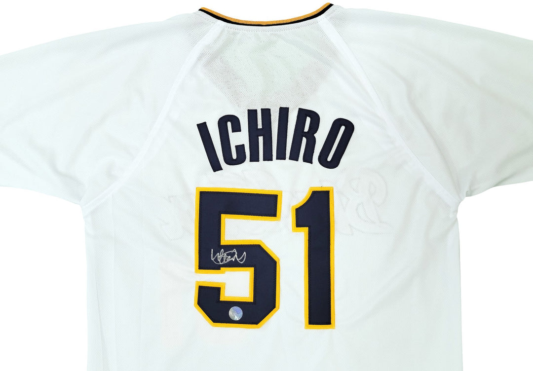 Orix Blue Wave Ichiro Suzuki Autographed Signed White Jersey IS Holo