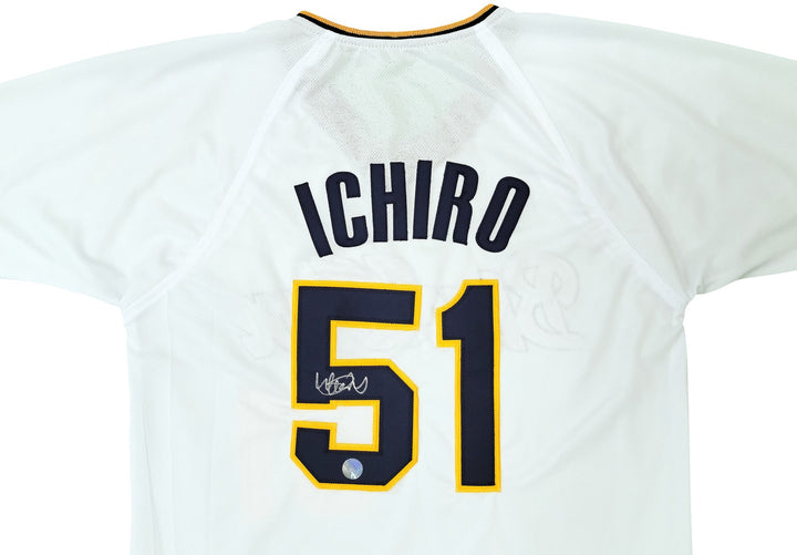 Orix Blue Wave Ichiro Suzuki Autographed Signed White Jersey IS Holo