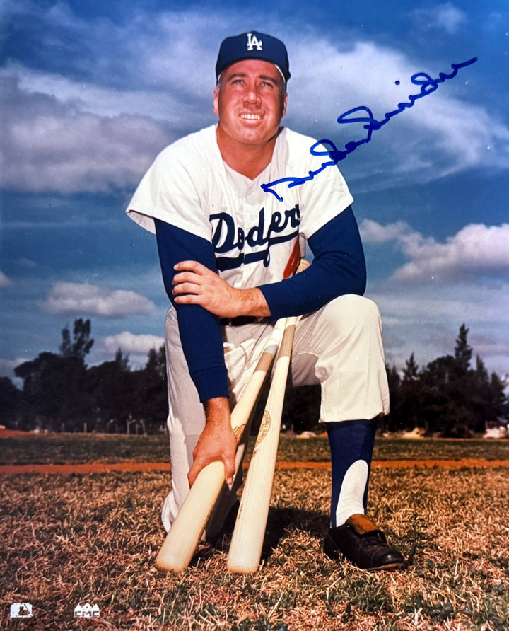 Duke Snider signed Los Angeles Dodgers MLB 8x10 Photo imperfect - COA/HOF/2X WSC