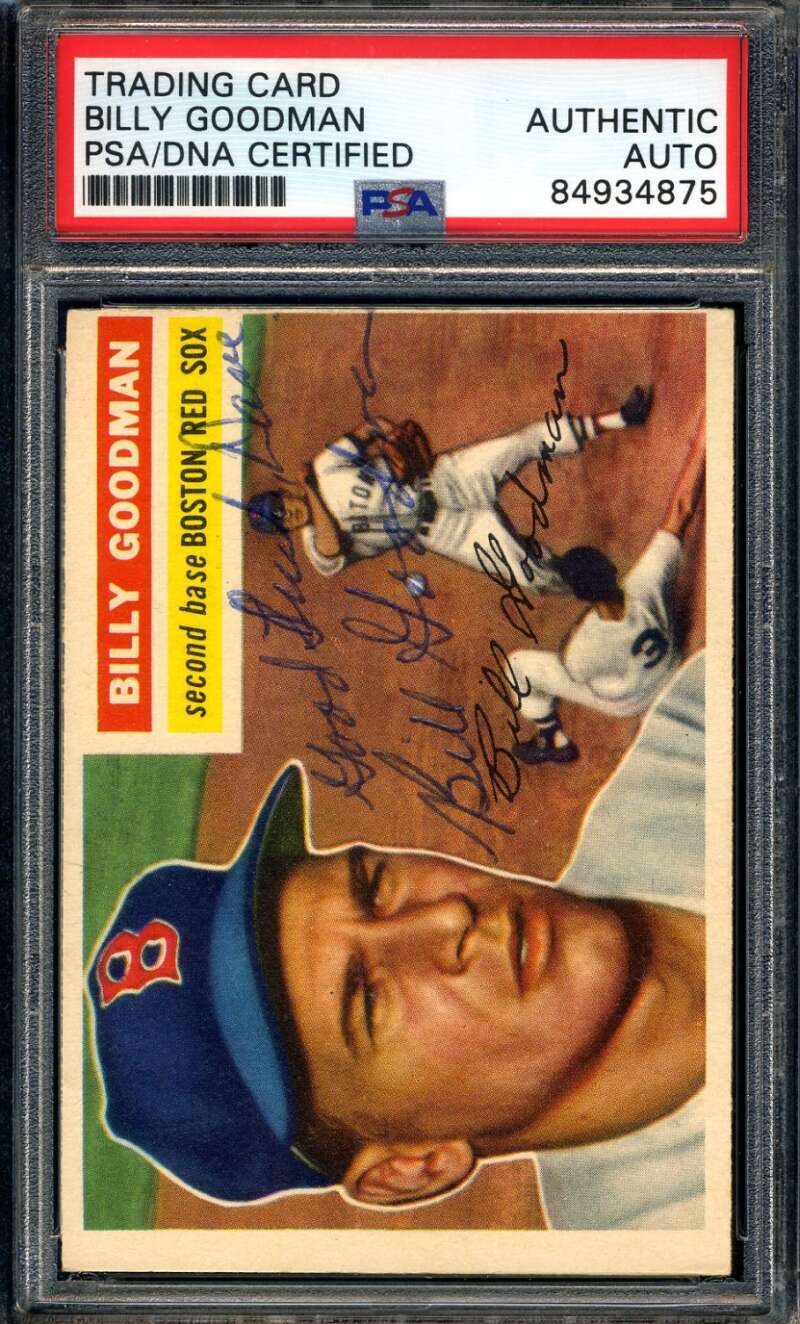 Billy Goodman PSA DNA Signed 1956 Topps Autograph