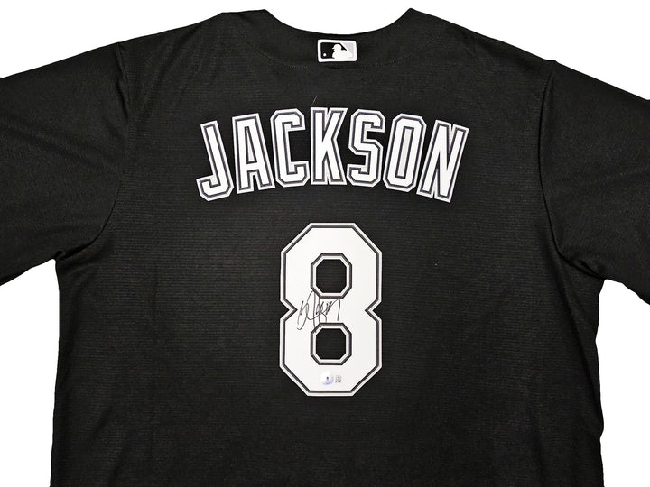 Chicago White Sox Bo Jackson Signed Black Nike Jersey Size XL Beckett Wit