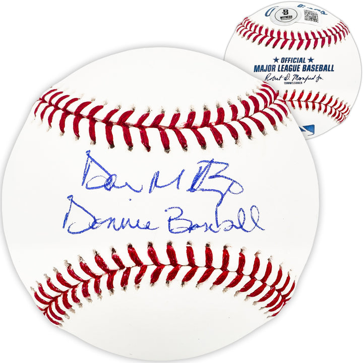 Don Mattingly Signed Official MLB Baseball Yankees "Donnie Baseball" Beckett Wit