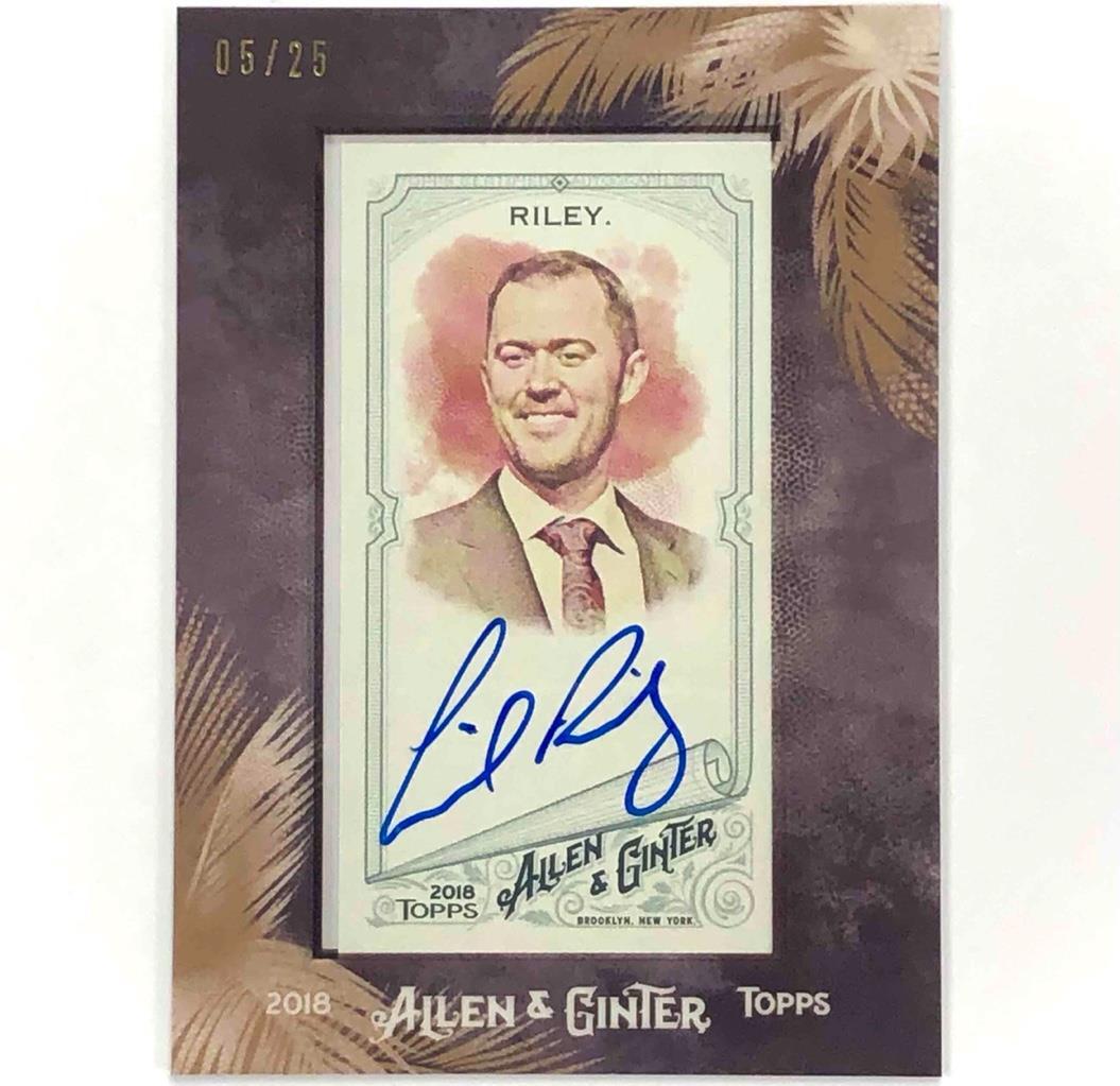 2018 Topps Allen Ginter Lincoln Riley mini framed Autograph RC rookie Auto #5/25