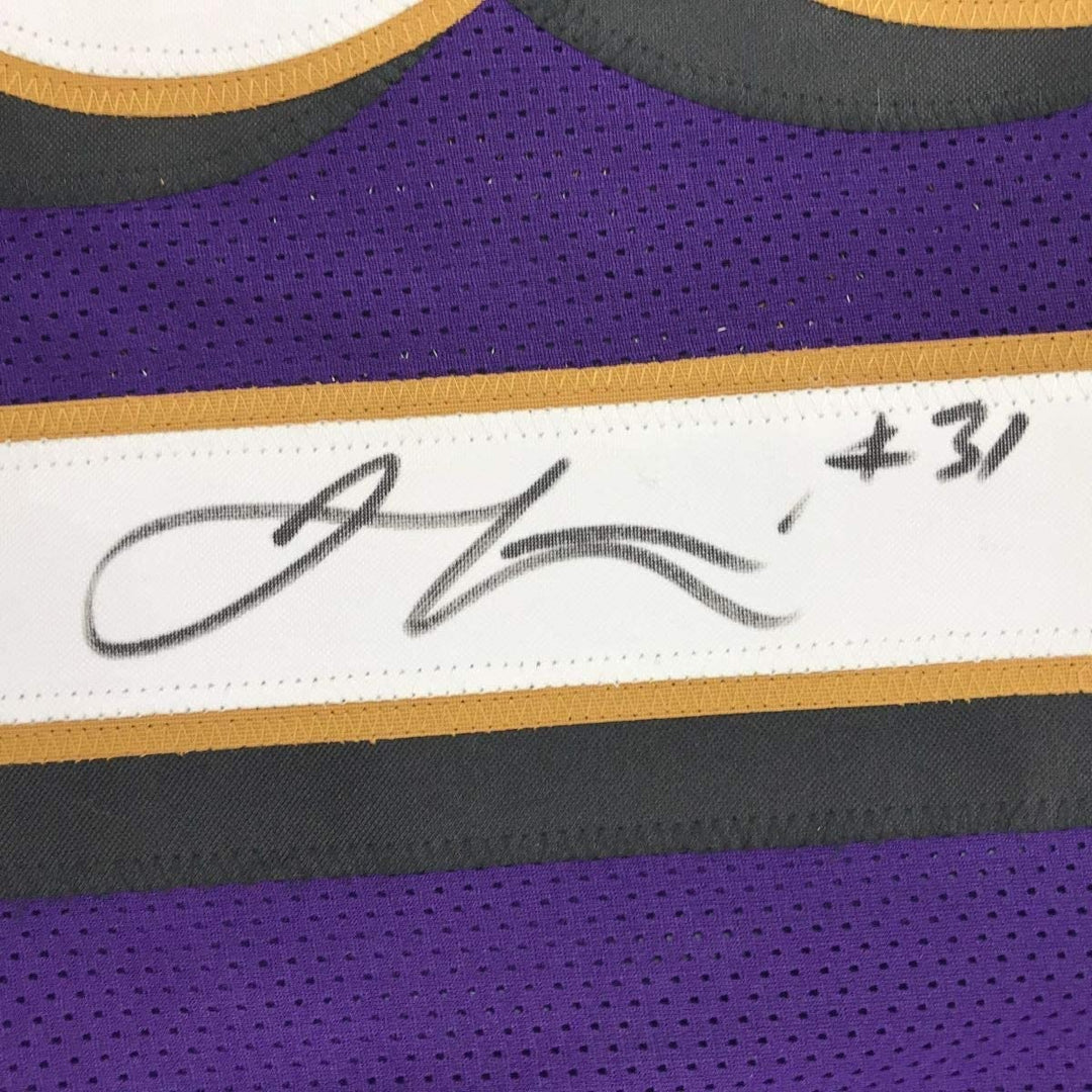 Autographed/Signed JAMAL LEWIS Baltimore Purple Jersey JSA COA Auto