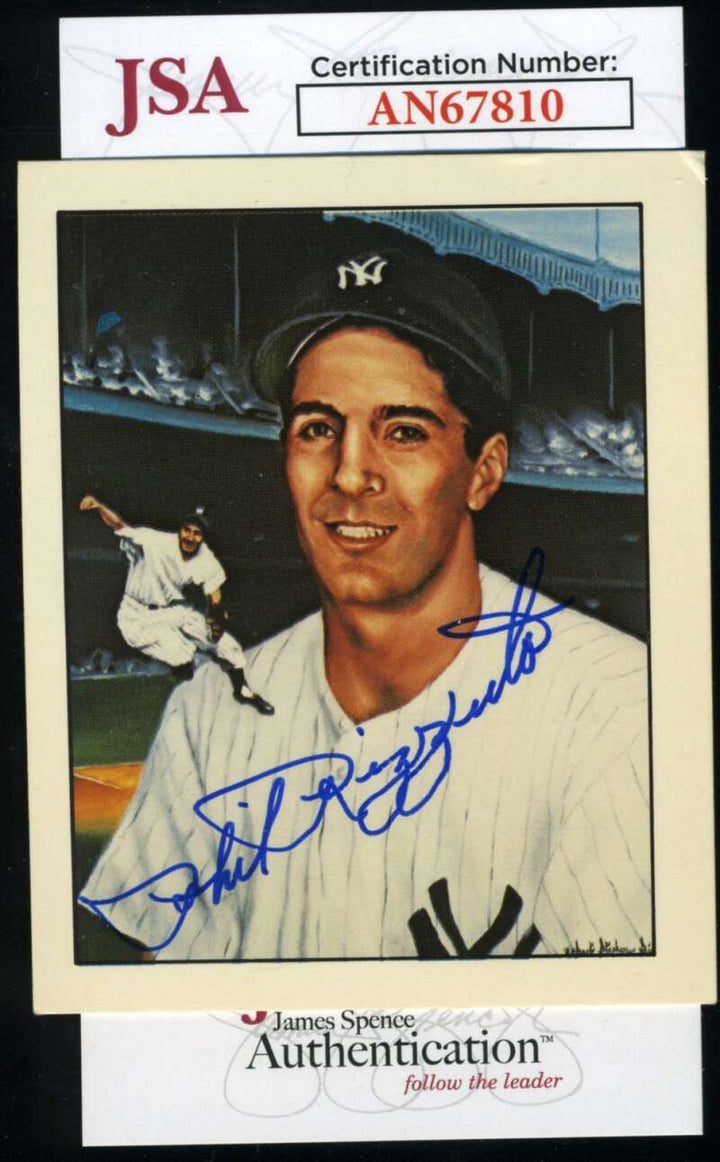 Phil Rizzuto JSA Signed 1983 TCMA 50 Years of Yankees Stars Autograph