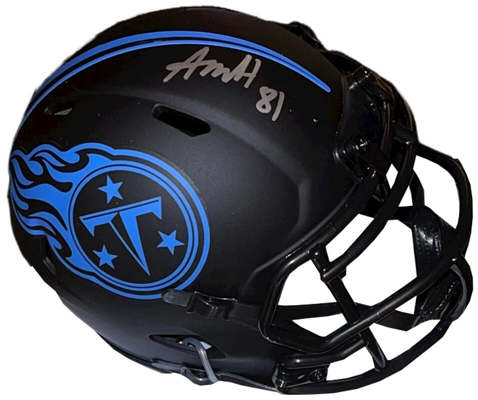 Austin Hooper signed Tennessee Titans Eclipse Speed Mini Helmet #81- JSA