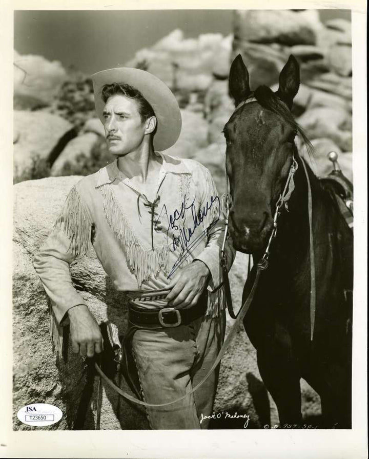 Jock Mahoney Hand Signed Jsa Coa 8x10 Photo Autographed Authentic