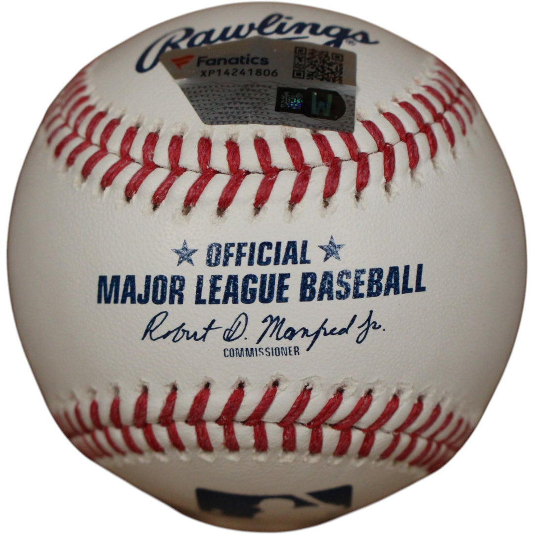 Chipper Jones Autographed Atlanta Braves OML Baseball HOF 2018 Fanatics 51699