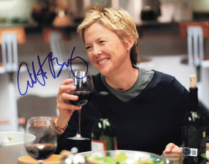 Annette Bening Autographed Signed 11x14 Photo Beckett BAS QR #AE31830