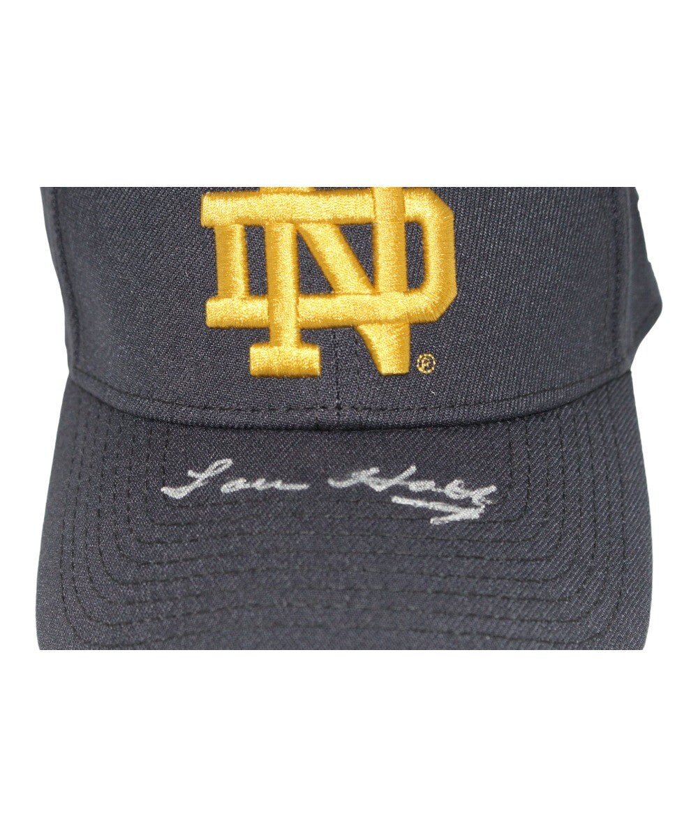 Lou Holtz Autographed/Signed Notre Dame Fighting Irish Hat Beckett 41183