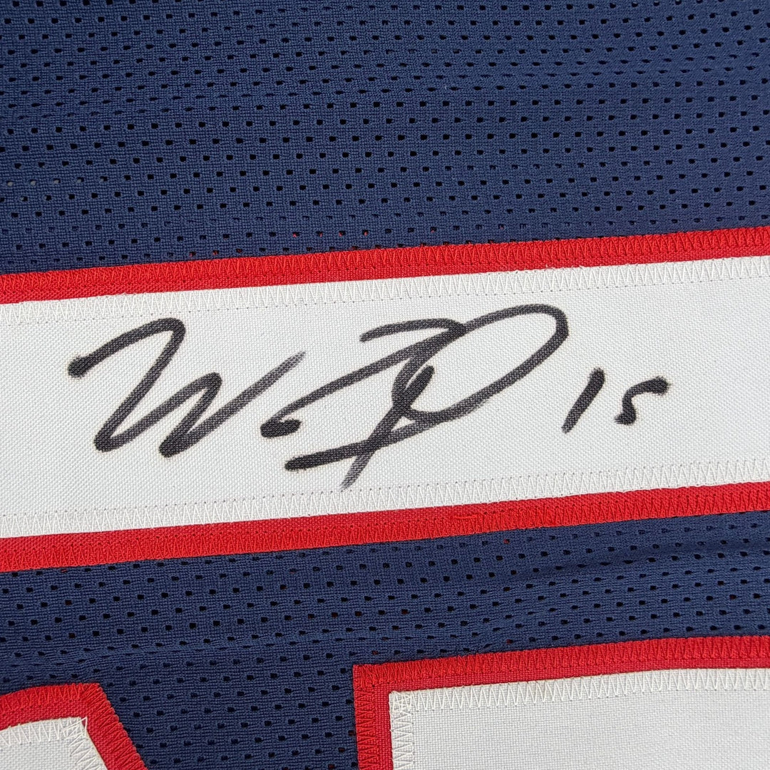 Autographed/Signed Will Fuller Houston Blue Football Jersey JSA COA