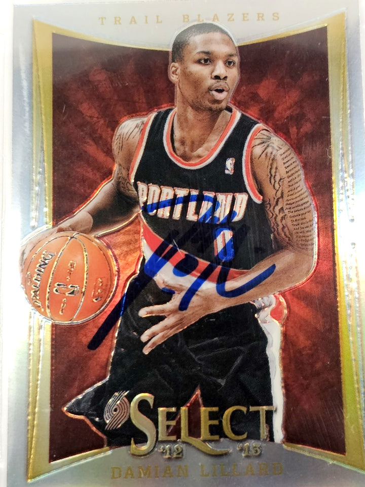 Damian Lillard Auto Signed 2012-13 Select Prizms RC 150 BGS 9 Sig 10 Beckett