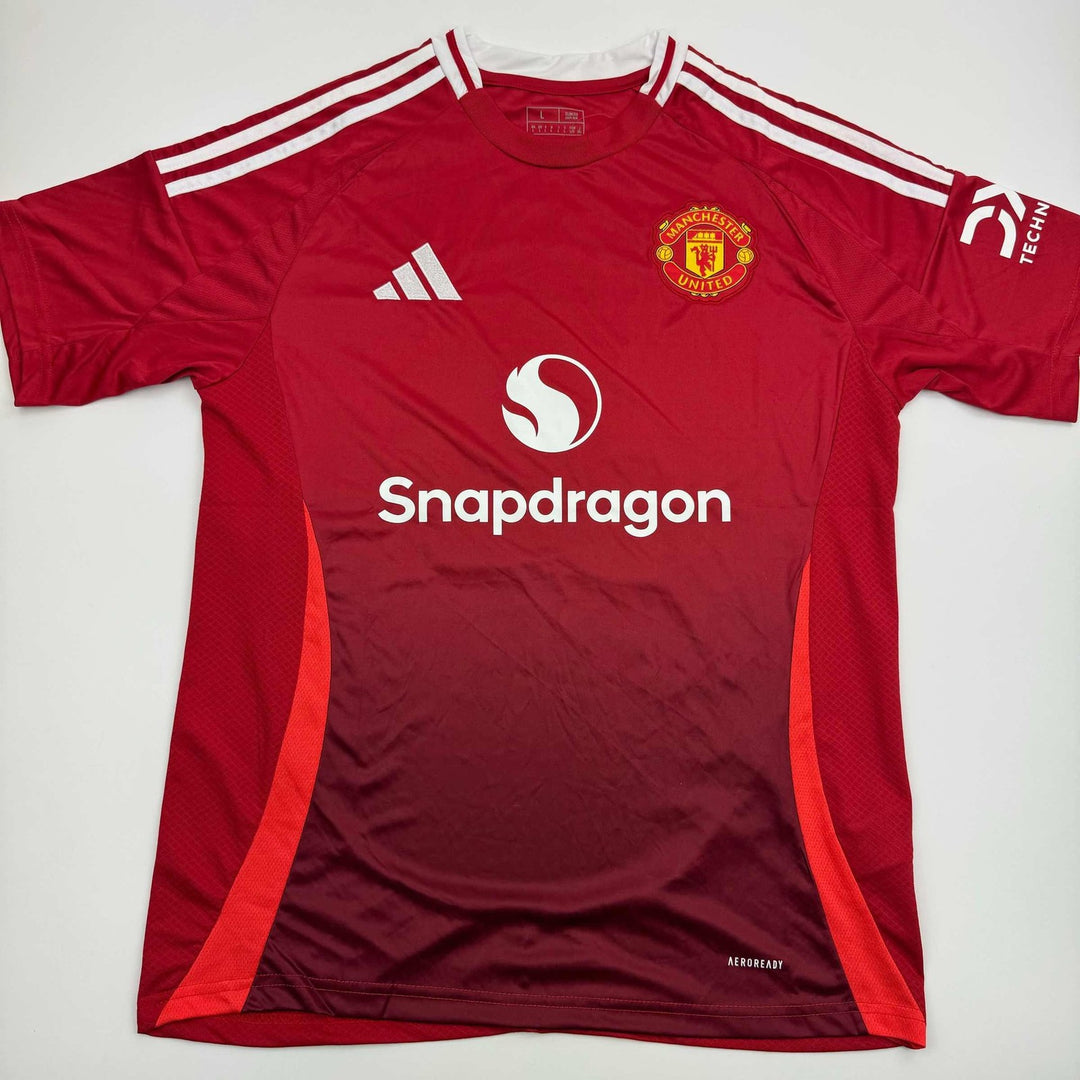 Autographed/Signed Alejandro Garnacho Manchester United Red Jersey COA #3