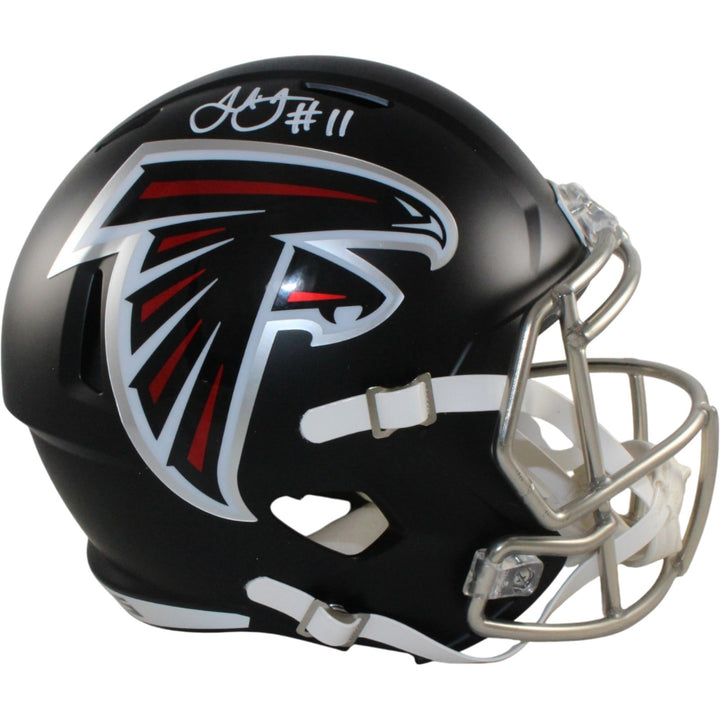 Julio Jones Autographed Atlanta Falcons F/S Helmet Beckett Witness 56459