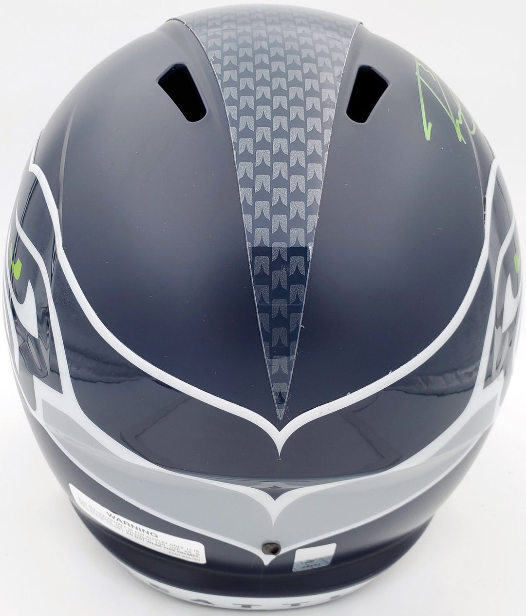Russell Wilson Signed Seahawks Full Size Replica Speed Helmet In Green RW Holo