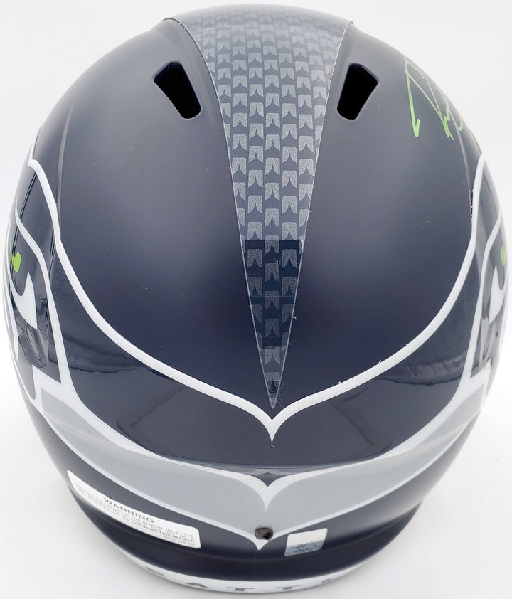 Russell Wilson Signed Seahawks Full Size Replica Speed Helmet In Green RW Holo