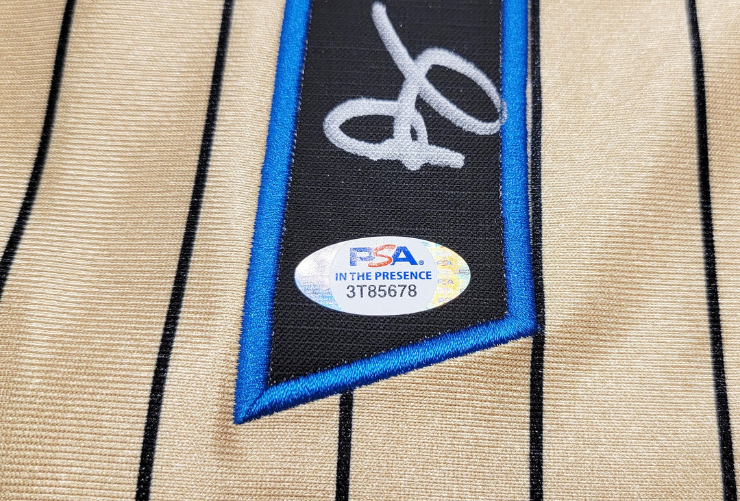 Magic Penny Hardaway Auto Gold M & N 93 75th Anniversary HWC Swingman Jersey PSA