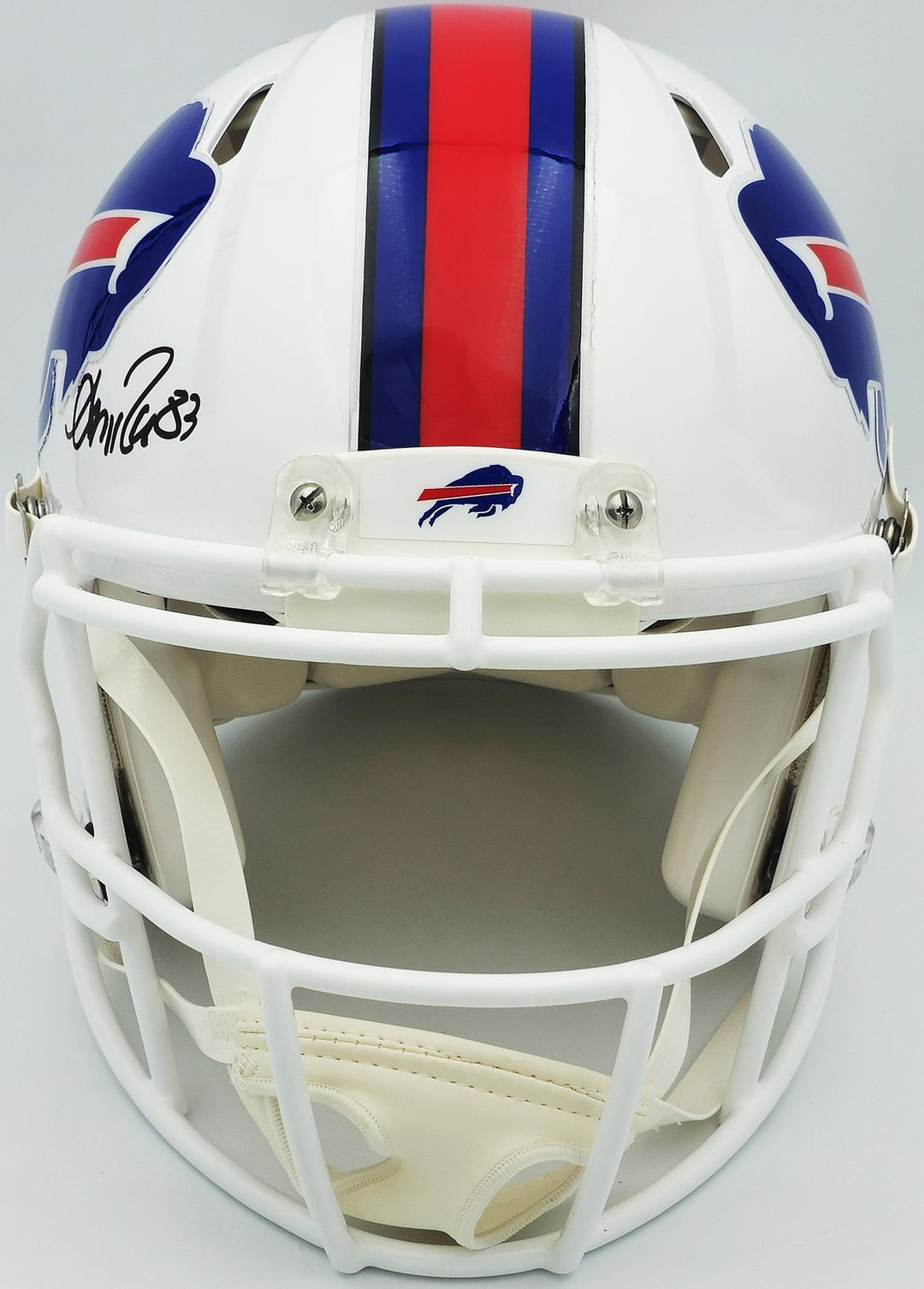 Jim Kelly, Thurman Thomas Andre Reed Auto Bills Greats White FS Authentic Helmet