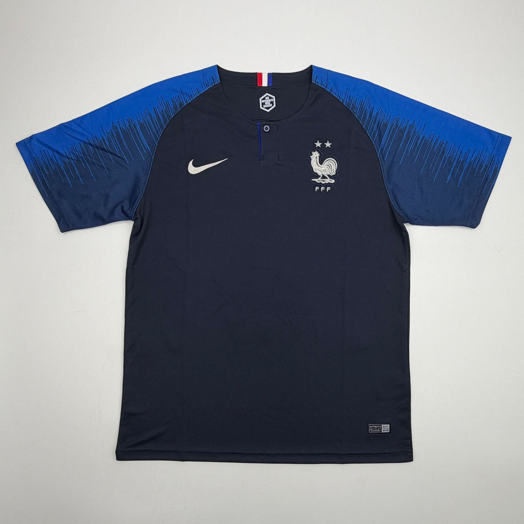 Autographed/Signed Paul Pogba France Blue Soccer Jersey Beckett BAS COA