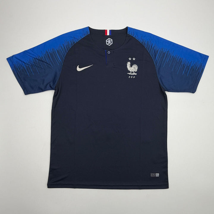 Autographed/Signed Paul Pogba France Blue Soccer Jersey Beckett BAS COA