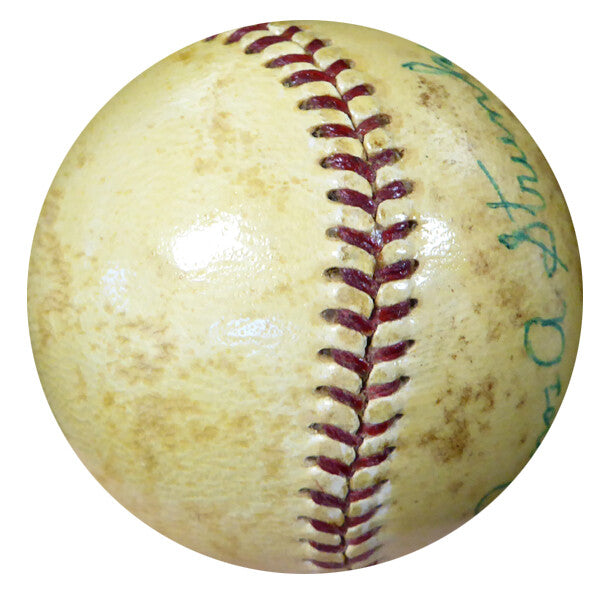 Amos Strunk Auto Official AL Harridge Baseball Philadelphia A's Vintage Beckett