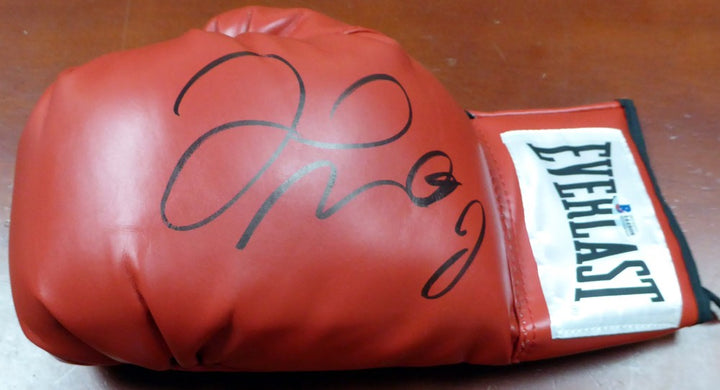 Floyd Mayweather Jr. Signed Red Everlast Boxing Glove LH Beckett BAS