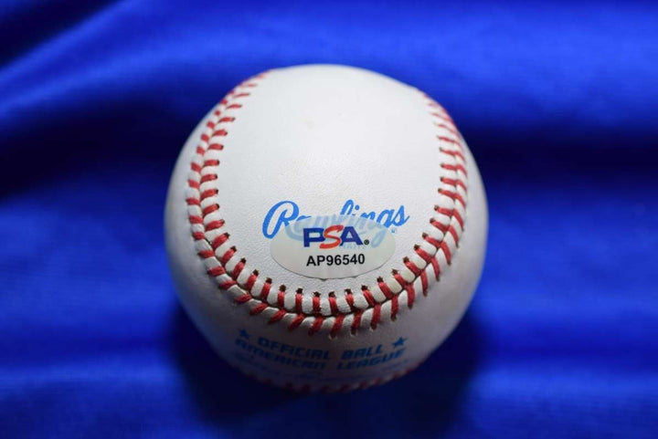 Vada Pinson PSA DNA Autograph American League OAL Signed Baseball Reds