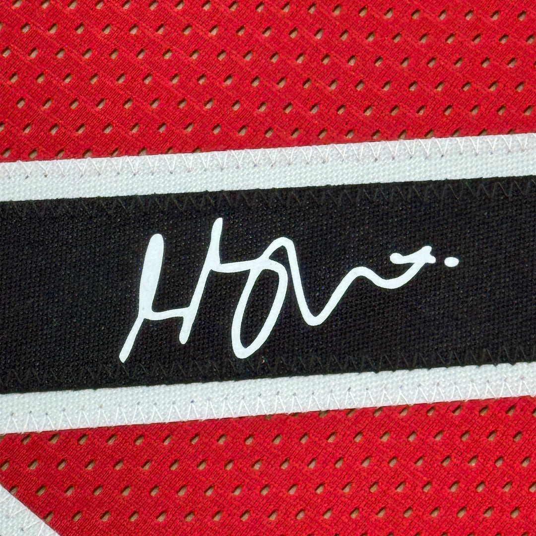Framed Facsimile Autographed Shai Gilgeous-Alexander 35x39 Reprint Laser Jersey