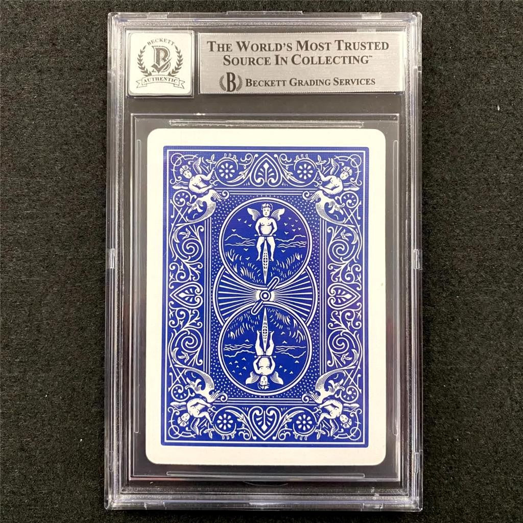 Phil Laak signed Jack of Hearts Playing Card Poker WSOP ~ Beckett BAS 10 Auto