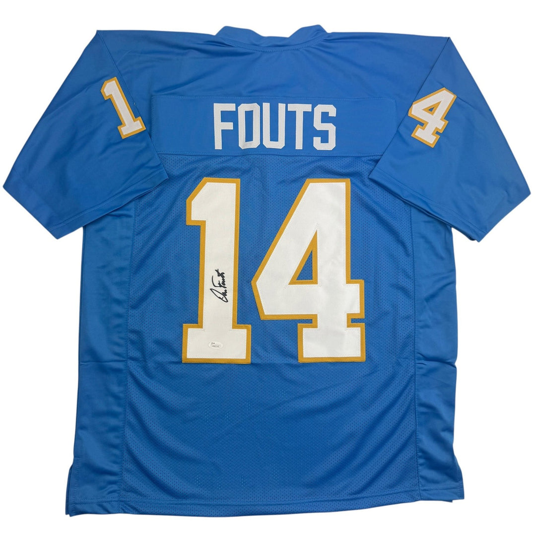 Autographed/Signed Dan Fouts San Diego Blue Football Jersey PSA/DNA COA