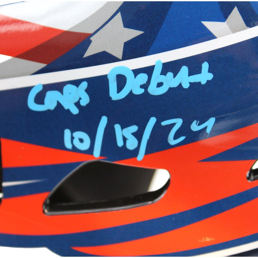 Logan Thompson Autographed Washington Capitals Goalie Mask Inscribed #D/25 IGM