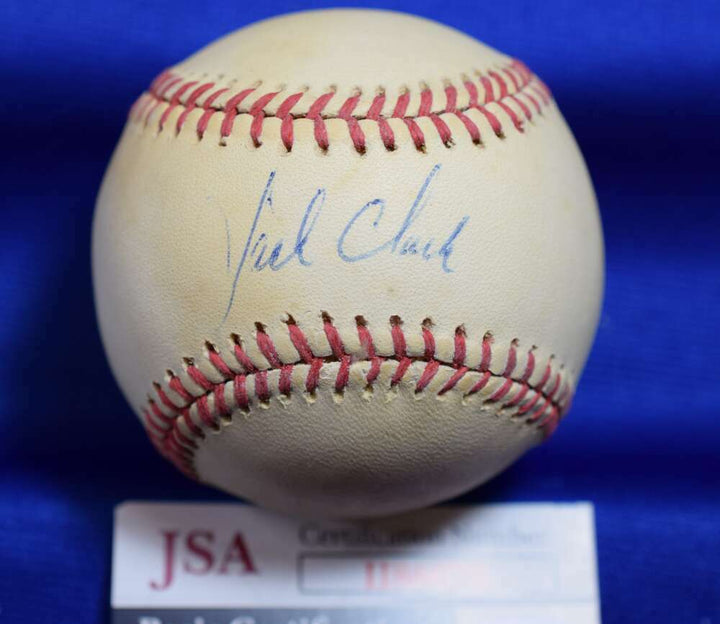 Jack Clark JSA Coa autograph American League OAL Hand Signed Baseball