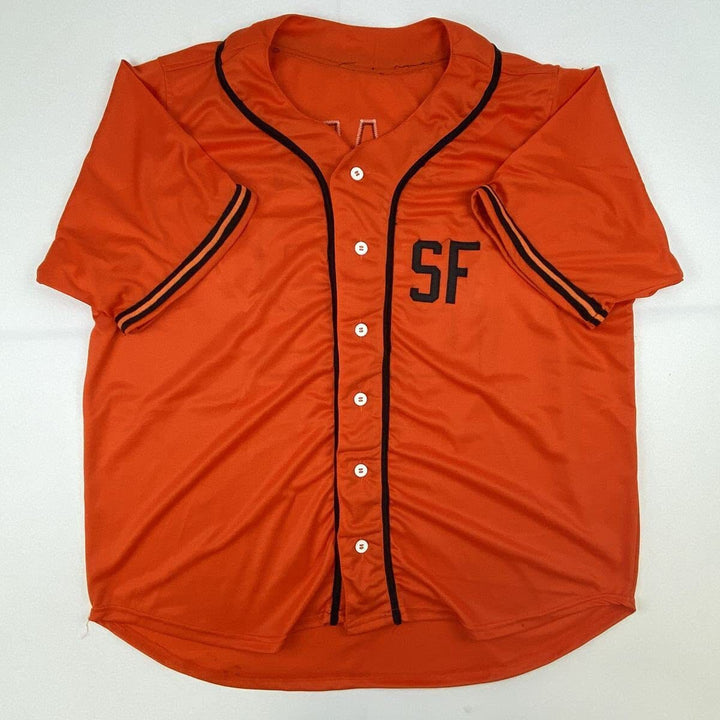 Autographed/Signed JACK CLARK San Francisco Orange Baseball Jersey JSA COA Auto