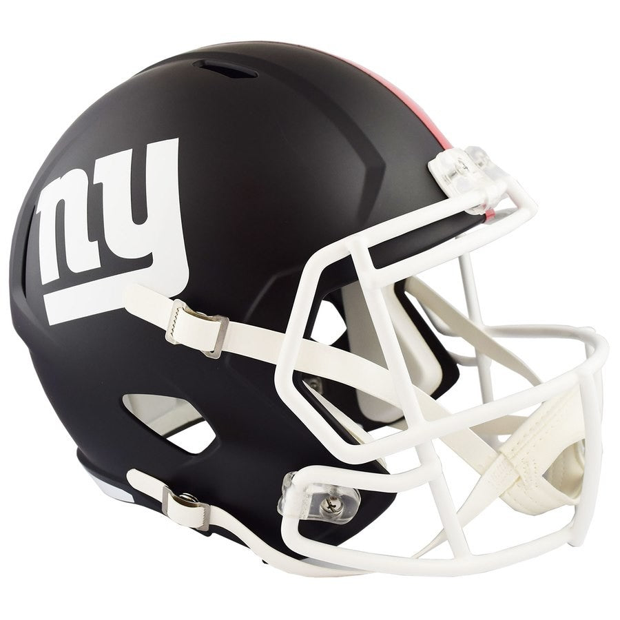Unsigned New York Giants Flat Matte Black Full Size Speed Replica Helmet