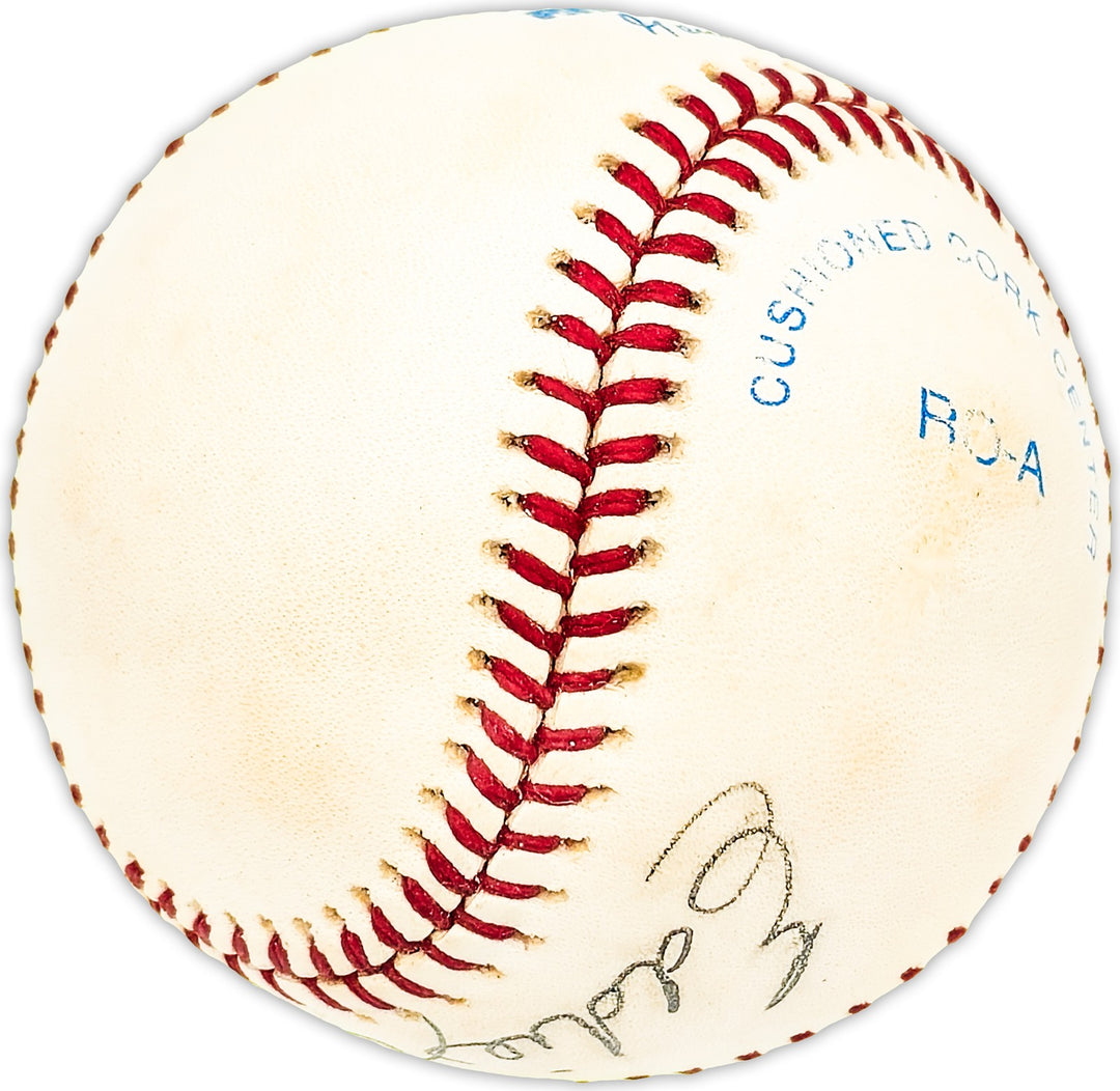 Eddie Carnett Signed Official AL Baseball Boston Braves Beckett BAS QR #BM25640