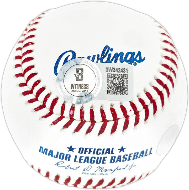 Ichiro Suzuki & Albert Pujols Signed MLB Baseball "01 ROY" IS Holo & Beckett Wit