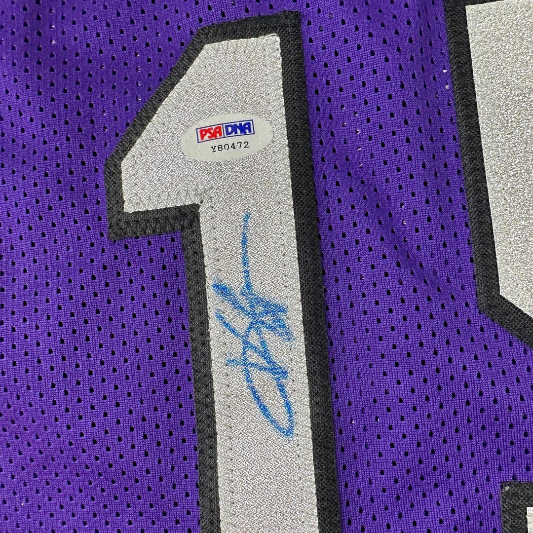 Autographed/Signed Vince Carter Toronto Purple Jersey PSA/DNA COA